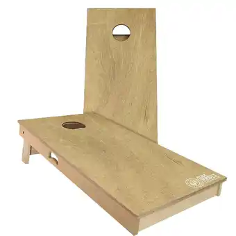 Walmart Skip's Garage Iroko Outdoor Cornhole Board Set Include Carrying Case Premium 2x4 offer