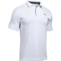 Walmart Under Armour Men's UA Tech Performance Golf Polo Tee Loose-Fit Team T-Shirt, White, 3XL offer