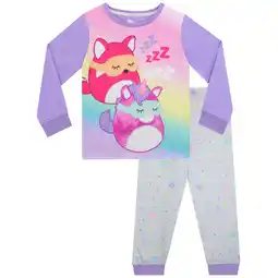 Walmart Squishmallows Girls Long Sleeve Pajamas Sizes 6-14 offer