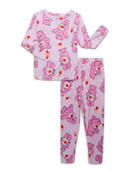 Walmart Character Toddler Unisex Valentine's Day Pajama Set, 2-Piece, Sizes 12M-5T offer