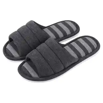 Walmart Litfun Women's Slide Slippers Open Toe House Slippers for Women Indoor and Outdoor House Shoes offer