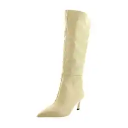 Walmart Steve Madden Lavan Women's Boots Cream Leather Size 9 M offer