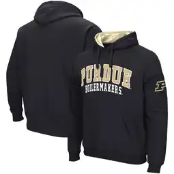 Walmart Men's Colosseum Black Purdue Boilermakers Double Arch Pullover Hoodie offer