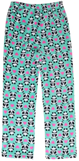 Walmart Just Love Plush Pajama Pants for Girls - Fleece PJs 45500-10118-NEW-5-6 (Panda Heart Pant, Girls 4) offer