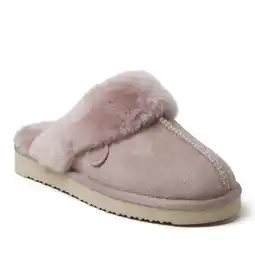 Walmart Fireside By Dearfoams Women's Sydney Genuine Shearling Scuff Slipper offer