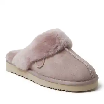 Walmart Fireside By Dearfoams Women's Sydney Genuine Shearling Scuff Slipper offer