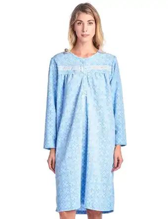 Walmart Casual Nights Women's Long Sleeve Micro Fleece Cozy Floral Night Gown offer