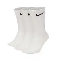 Walmart NikeDRI-FIT Everyday Plus Cushion Crew Socks - Unisex, 3-Pair Pack, Size L (Shoe Size 8-12),WHITE offer