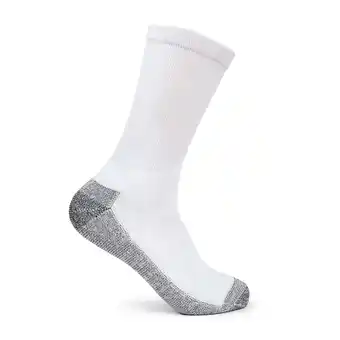 Walmart Hanes Ultimate Men's Ultra Cushion Crew Socks, 6-Pairs White 6-12 offer