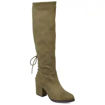 Walmart Journee Womens Leeda Tru Comfort Foam Block Heel Knee High Boots offer