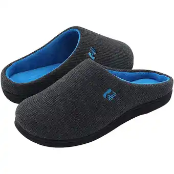 Walmart RockDove Men's Original Two-Tone Memory Foam Wide Slipper offer