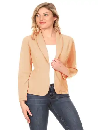 Walmart Women's Solid Casual Office Work Long Sleeve Open Front Blazer Jacket Made in USA S-3XL offer