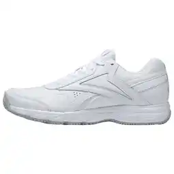 Walmart Reebok Mens Work N Cushion 4.0 Walking Shoe, Adult, White/Cold Grey/White, 11 M US offer