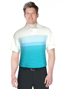 Walmart Ben Hogan Men's and Big Men’s Striped Ombre Golf Polo Shirt, up to Size 5XL offer