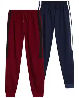 Walmart Quad Seven Boys' Jogger Pants - 2 Pack Soft Athletic Tricot Jogger Sweatpants for Boys (8-18) offer