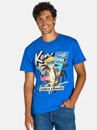 Walmart Ken Men's & Big Men's Beach Ken and Barbie Graphic Tee , Sizes S-3XL offer