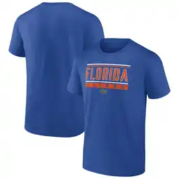 Walmart Men's Fanatics Royal Florida Gators Fundamentals Stripe and Block T-Shirt offer