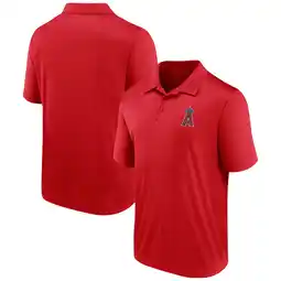 Walmart Men's Fanatics Red Los Angeles Angels Team Logo Polo offer