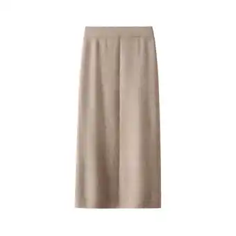 Walmart Yuwull Women's Ribbed High Waisted Maxi Skirt with Side Slit - Casual Long Pencil Skirt offer