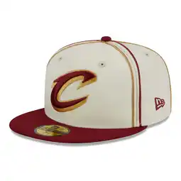 Walmart Men's New Era Cream/Wine Cleveland Cavaliers Piping 2-Tone 59FIFTY Fitted Hat offer