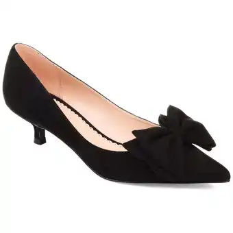 Walmart Journee Womens Orana Pointed Toe Kitten Heel Pumps offer