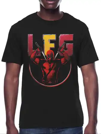 Walmart Deadpool, Mens Graphic Print Short Sleeve Tee, LGF Double Katanas, Sizes S-3XL offer