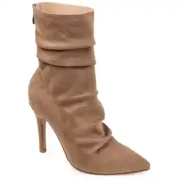 Walmart Journee Womens Markie Back Heel Zip Stiletto Booties offer