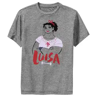 Walmart Boy's Encanto Luisa Is Strong And Smiling Performance Graphic Tee Charcoal Heather X Large offer