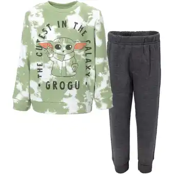 Walmart Star Wars The Mandalorian The Child Big Boys Fleece Sweatshirt and Pants Set Infant to Big Kid offer