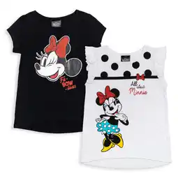 Walmart Disney Minnie Mouse Little Girls 2 Pack T-Shirts Toddler to Big Kid offer