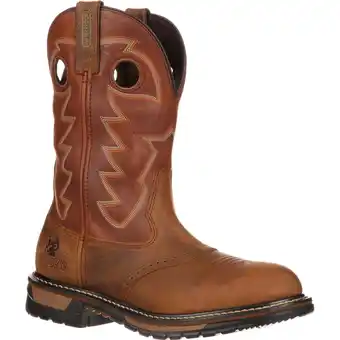 Walmart Rocky Original Ride Branson Saddle Roper Waterproof Western Boot offer