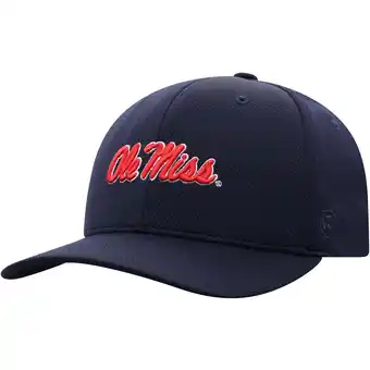 Walmart Men's Top of the World Navy Ole Miss Rebels Reflex Logo Flex Hat offer