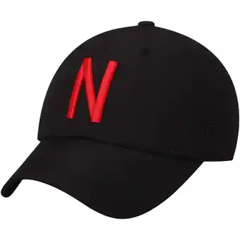 Walmart Men's Top of the World Black Nebraska Huskers Staple Adjustable Hat offer