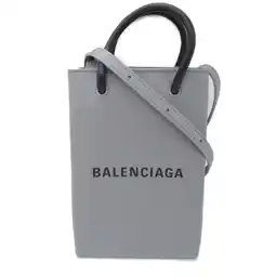 Walmart Pre-Owned BALENCIAGA Mini 2way Shoulder Bag Gray Calfskin (cowhide) 5938260AI2N1160 (New) offer