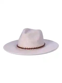 Walmart Time and Tru Women's Fedora with Band, Oatmeal offer