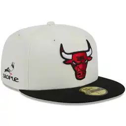 Walmart Men's New Era x Staple Cream/Black Chicago Bulls NBA x Staple Two-Tone 59FIFTY Fitted Hat offer