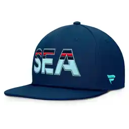 Walmart Men's Fanatics Deep Sea Blue Seattle Kraken Authentic Pro Rink Snapback Hat offer