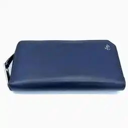 Walmart Pre-Owned JIMMY CHOO 193CARNABY Round Zip Wallet Navy Jimmy Choo (Good) offer