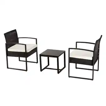 Walmart Zimtown 3PCS Wicker Set Garden ,Brown Black Gray Optional offer