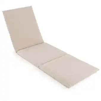 Walmart Costway 1 PCS Outdoor Chaise Lounge Cushion with Hook & Loop Fastener Fixing Straps Patio offer