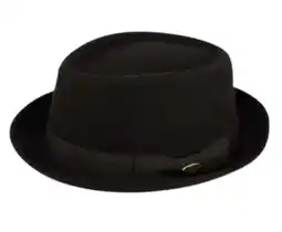 Walmart Wool Fedora Hat w/Grosgrain Band Diamond Shape Classic Pork Pie offer