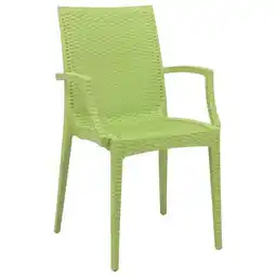 Walmart 35 x 16 in. Weave Mace Indoor & Outdoor Chair with Arms, Green offer