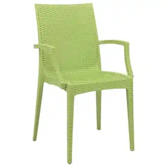 Walmart 35 x 16 in. Weave Mace Indoor & Outdoor Chair with Arms, Green offer