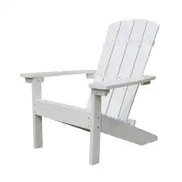 Walmart 36.61 in. Lakeside Faux Wood Adirondack Chair, White offer