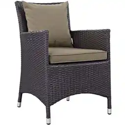 Walmart Pemberly Row Patio Dining Arm Chair in Espresso and Mocha offer