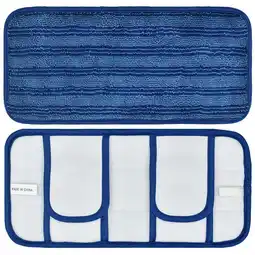 Walmart Reusable Pads for For Swiffer For Sweeper Mops 12 Inch Floor Cleaning Mop Head Pads Blue offer