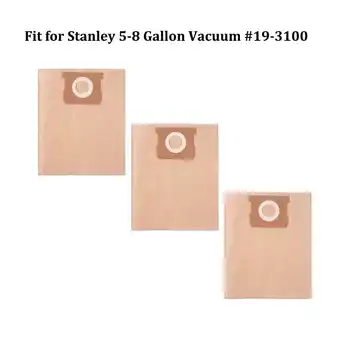 Walmart Dust Replacement Stanley Disposable Filter Dust Bag Fits 5-8 Gallon Wet/Dry Vacuum Cleaner 3 Pieces offer