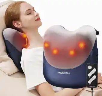 Walmart Mountrax Back Massager with Heat, Shiatsu Neck and Back Massager, Gifts for Women Men offer