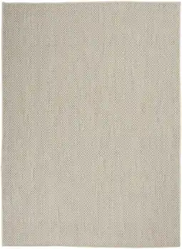 Walmart Nourison Courtyard Indoor/Outdoor Ivory Silver 5' x 7' Area Rug, (5x7) offer