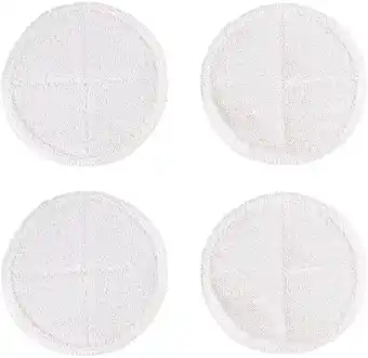 Walmart 4-Pack Spin Mop Pads Compatible BISSELL Spinwave Replacement Mop Pads, Orange, 2124 2039 offer